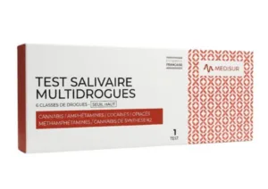 Medisur Test Salivaire Multidrogues 6 classes - Seuil haut
