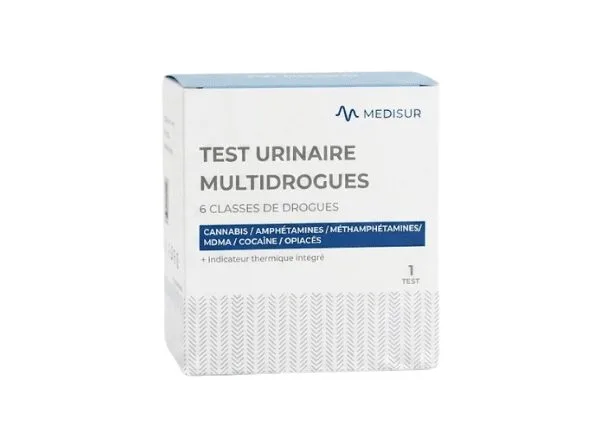 Medisur Test Urinaire Multidrogues 6 classes - 1 test