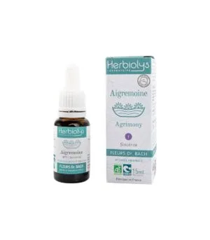 Herbiolys Agrimony - Aigremoine n°1 - Fleurs Dr Bach Bio - 15 ml