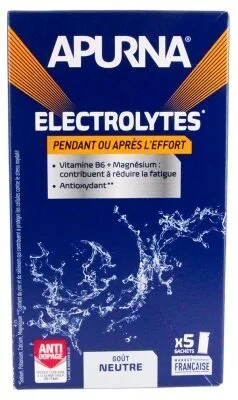 Apurna Electrolytes Boisson d'Hydratation Mangue-Passion - 5 sticks de 8 g