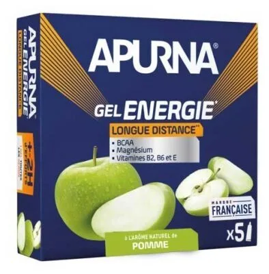 Apurna Gel Energie Longue Distance Pomme Verte - etui 5 x 35 g