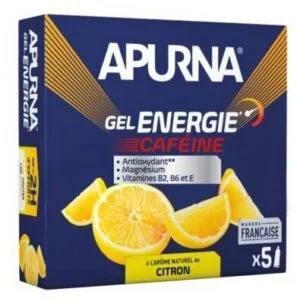Apurna Gel Energie Passage Difficile Cafeine Citron - etui 5 x 35 g