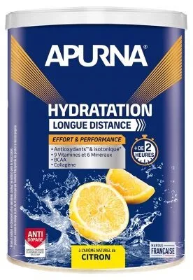 Apurna Boisson Hydratation Longue Distance Citron - pot 500 g