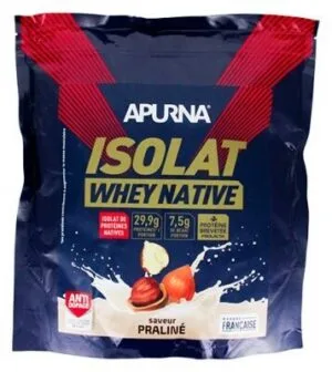 Apurna Isolat Whey Native poudre Praline 720 g