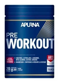 Apurna Pre-Workout Fruits Rouges - pot 420 g