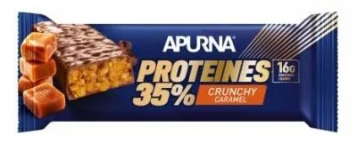 Apurna Barre hyperproteinee Crunchy 35% Caramel 45 g