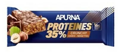 Apurna Barre hyperproteinee Crunchy 35% Chocolat Noisettes 45 g