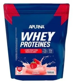 Apurna Whey Proteines poudre Fraise 720 g