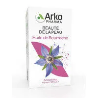 Arkopharma ARKOGELULES Huile de bourrache bio, 180 capsules
