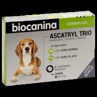 BIOCANINA Ascatryl Trio vermifuge chien, 2 comprimés