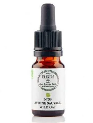 Elixirs and Co Elixir floral Bio Fleurs de Bach n36 Avoine sauvage (Wild Oat) 10 ml