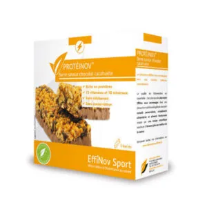PROTEINOV Chocolat Cacahuete - Boite de 5 Barres de 56 g