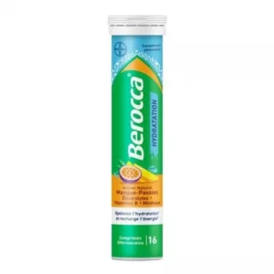 BEROCCA HYDRATATION comprimes effervescents mangue passion - tube de 16 comprimes effervescents