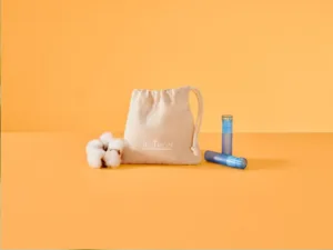 Le pochon nomade - coton bio 12 x 12 cm (vide)