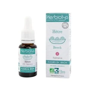 Herbiolys Beech - Hetre n°3 - Fleurs Dr Bach Bio - 15 ml