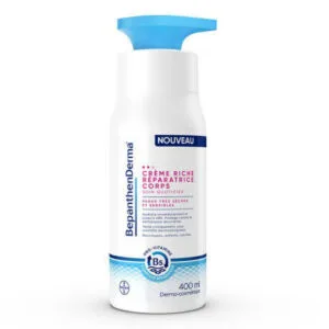 BepanthenDerma Creme Riche Reparatrice Corps 400 ml (flacon pompe)