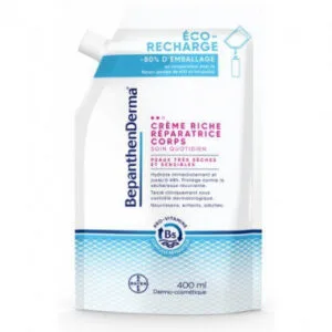BepanthenDerma Creme Riche Reparatrice Corps Eco-Recharge 400 ml