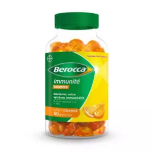 BEROCCA IMMUNITE gomme orange - boite de 60 gommes