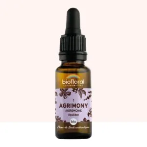 Biofloral Fleur de Bach n1 Agrimony (Aigremoine) Bio - elixir floral compte-gouttes 20 ml
