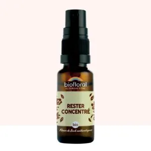 Biofloral Rester Concentre Bio Demeter - complexe fleurs de Bach spray 20 ml