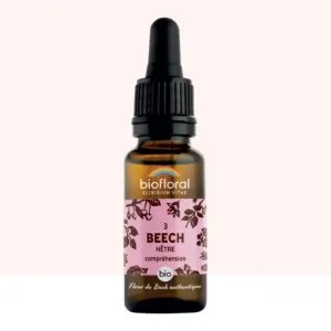 Biofloral Fleur de Bach n3 Beech (Hetre) Bio - elixir floral compte-gouttes 20 ml