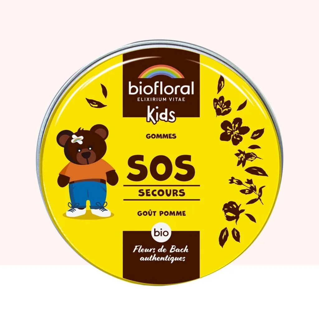Biofloral Enfants SOS Secours Jour Bio - fleurs de Bach gommes 45 gommes
