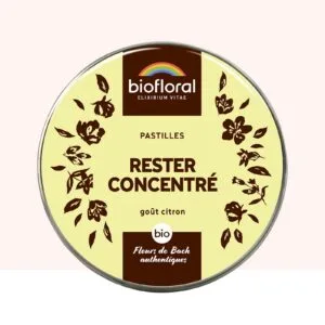 Biofloral Rester Concentre Bio - complexe fleurs de Bach pastilles 50 g