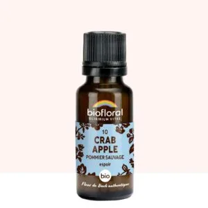 Biofloral Fleur de Bach n10 Crab Apple (Pommier Sauvage) Bio - granules sans alcool 20 g