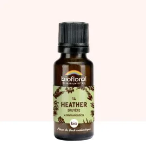 Biofloral Fleur de Bach n14 Heather (Bruyere) Bio - granules sans alcool 20 g