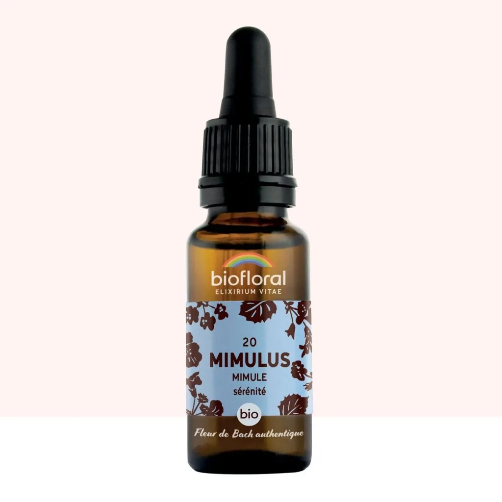 Biofloral Fleur de Bach n20 Mimulus (Mimule) Bio - elixir floral compte-gouttes 20 ml