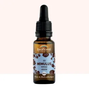 Biofloral Fleur de Bach n20 Mimulus (Mimule) Bio - elixir floral compte-gouttes 20 ml