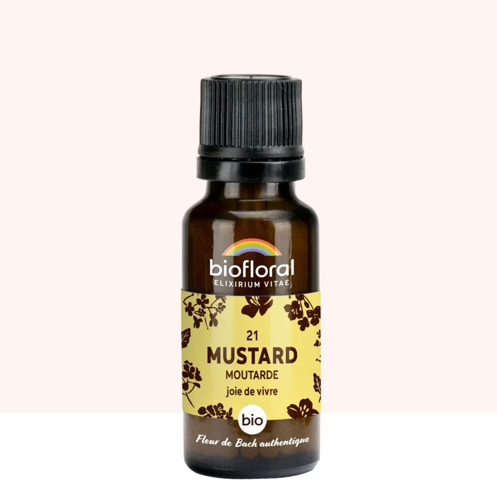 Biofloral Fleur de Bach n21 Mustard (Moutarde) Bio - granules sans alcool 20 g