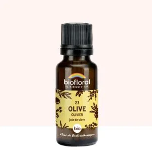 Biofloral Fleur de Bach n23 Olive (Olivier) Bio - granules sans alcool 20 g