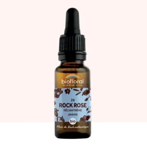 Biofloral Fleur de Bach n26 Rock Rose (Helianthene) Bio - elixir floral compte-gouttes 20 ml