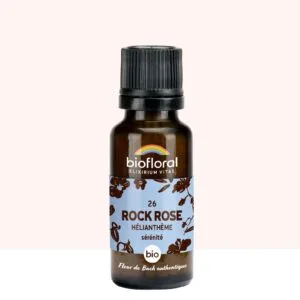 Biofloral Fleur de Bach n26 Rock Rose (Helianthene) Bio - granules sans alcool 20 g