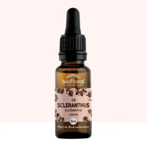 Biofloral Fleur de Bach n28 Scleranthus (Scleranthe) Bio - elixir floral compte-gouttes 20 ml