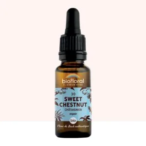 Biofloral Fleur de Bach n30 Sweet Chestnut (Chataignier) Bio - elixir floral compte-gouttes 20 ml