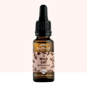 Biofloral Fleur de Bach n36 Wild Oat (Avoine Sauvage) Bio - elixir floral compte-gouttes 20 ml