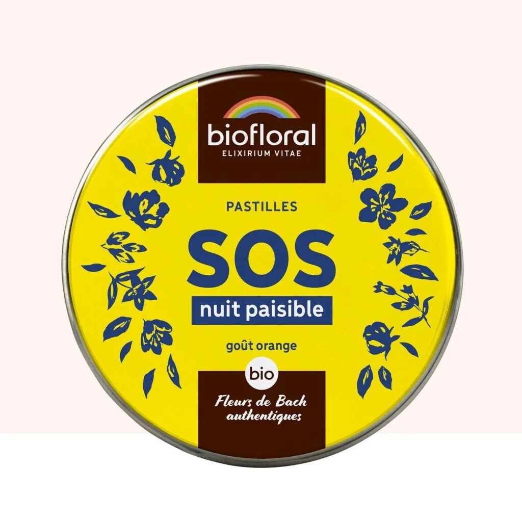 Biofloral SOS Secours Nuit Paisible Bio - pastilles boite familiale 50 g
