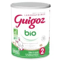 Guigoz Bio Lait 2ème Âge Dès 6 Mois Jusqu'à 1 an 800 g