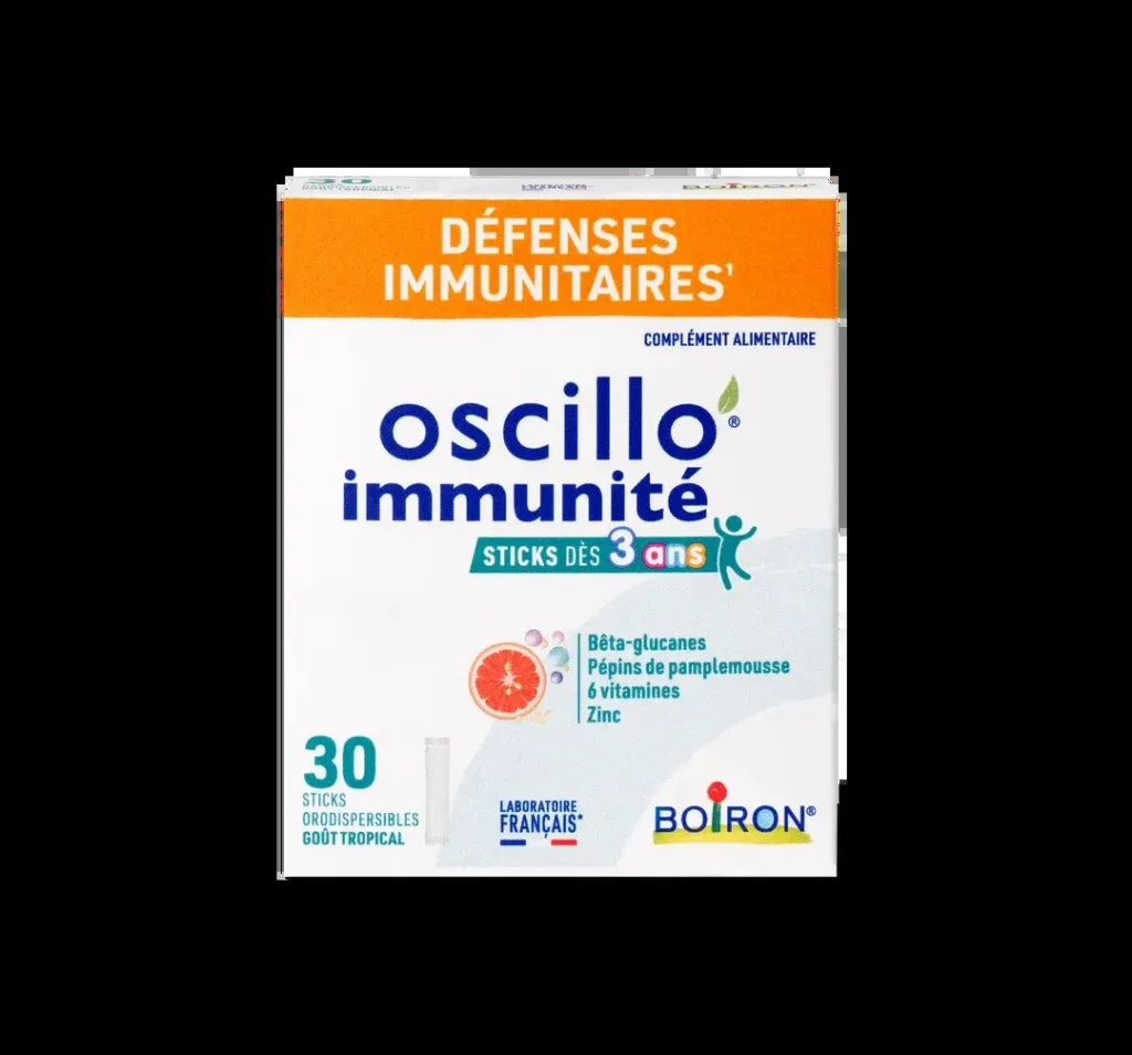 Oscillo' Immunite des 3 ans - boite de 30 sticks orodispersibles
