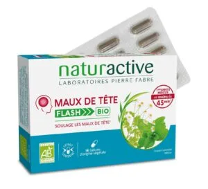 Naturactive Maux de tête Flash bio, 14 gélules
