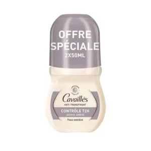 Rogé Cavaillès Déodorant Anti-Transpirant Contrôle 72H Roll-On - 2 x 50 ml