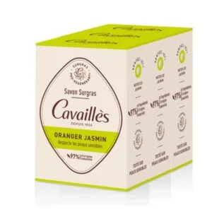 Rogé Cavaillès Savon Surgras Oranger Jasmin - Peaux sensibles - 3 x 200 g