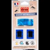CINQ SUR CINQ Bracelet Anti-Moustiques Motif Bleu