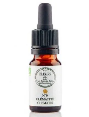 Elixirs and Co Elixir floral Bio Fleurs de Bach n09 Clematite (Clematis) 10 ml