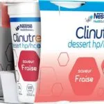 Clinutren Dessert 2 kcal HP/HC+ saveur fraise, 4 x 200 g