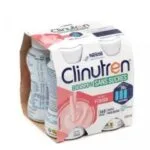 Clinutren Boisson sans sucres saveur fraise, 4 x 200 ml
