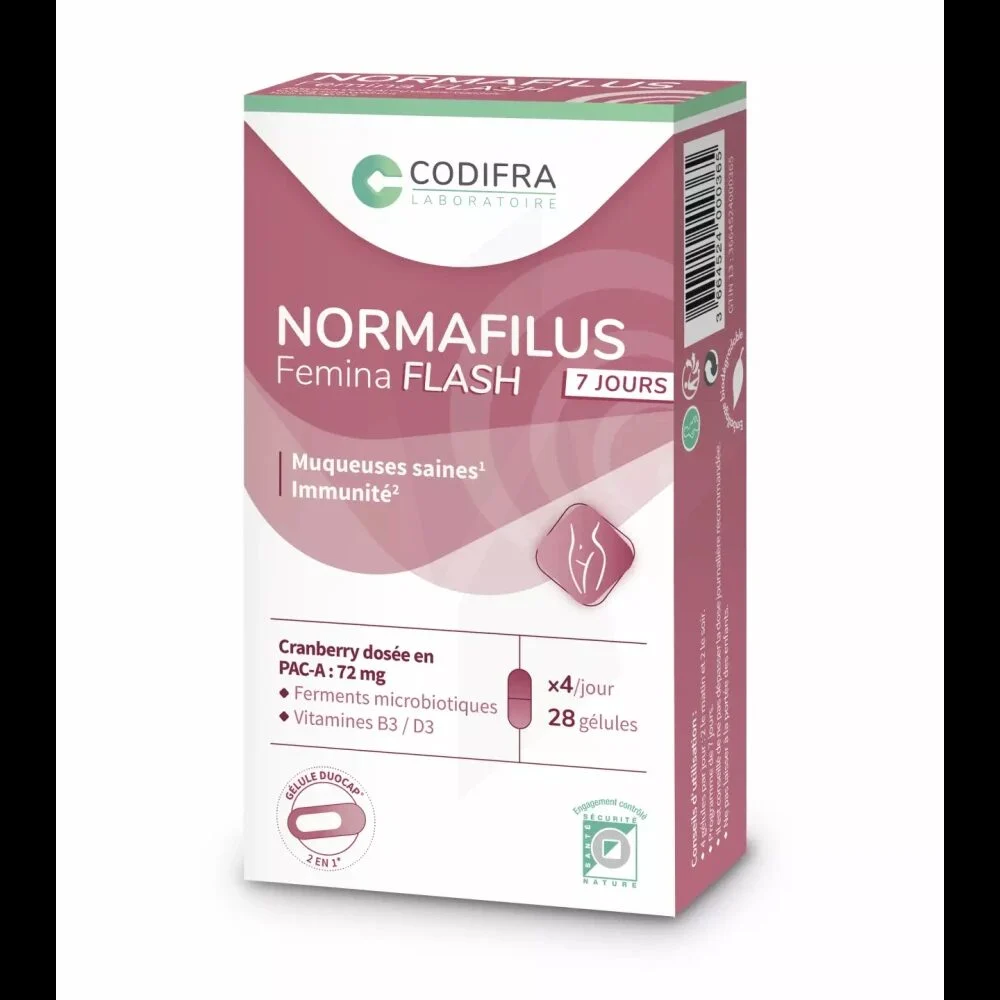CODIFRA NORMAFILUS FEMINA FLASH - 28 gélules