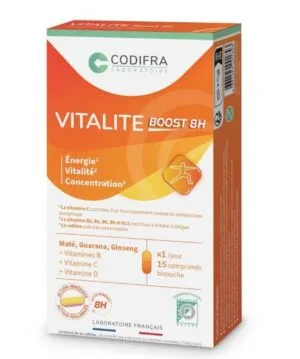 CODIFRA VITALITE BOOST 8H - 15 comprimés